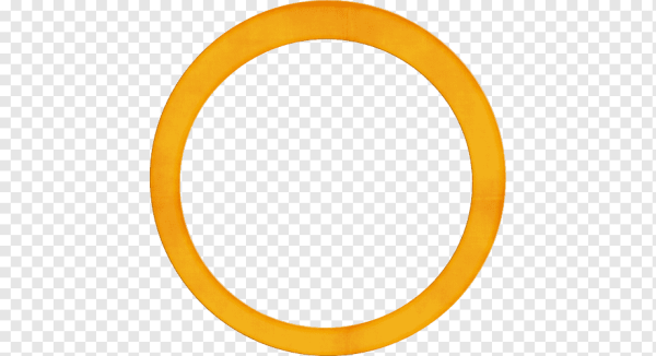 Рамка круглая оранжевая