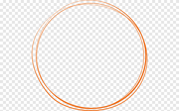 Рамка круглая оранжевая