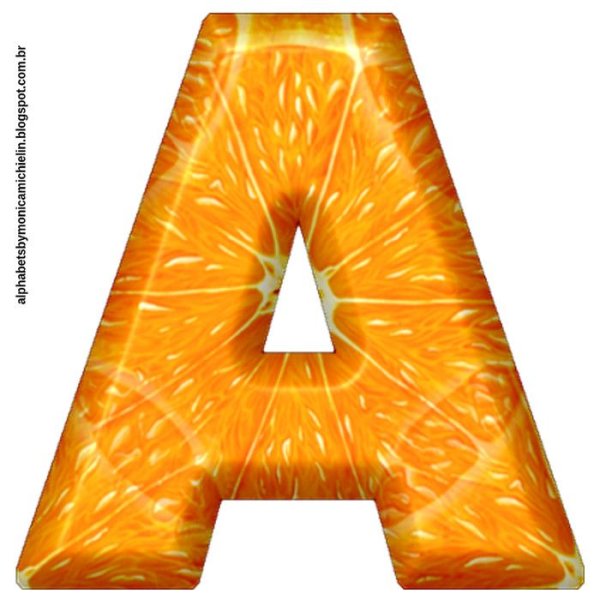 Буква о оранжевого цвета