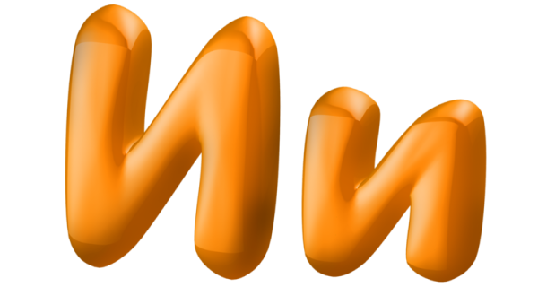 Буквы на прозрачном фоне