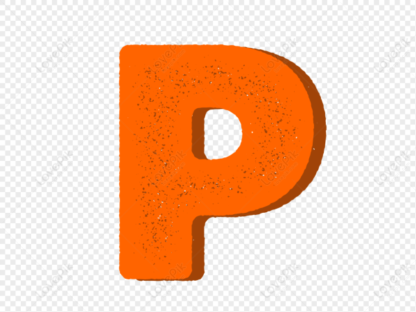 Буква р оранжевого цвета