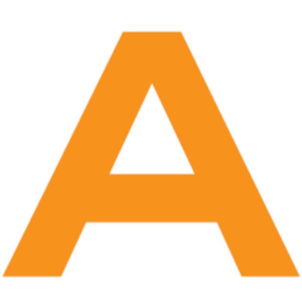 Буква а оранжевая