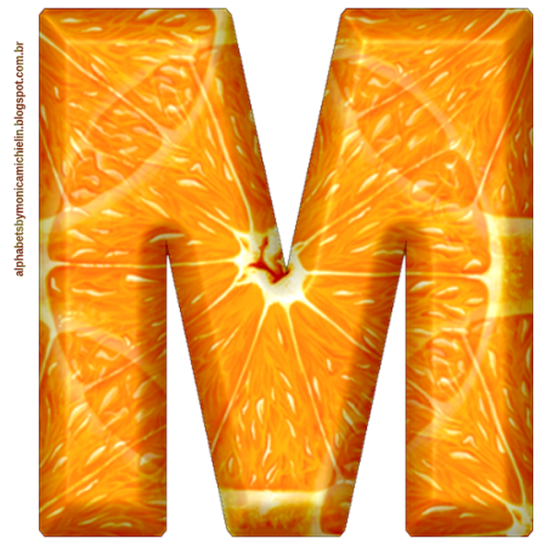 Буква а оранжевая