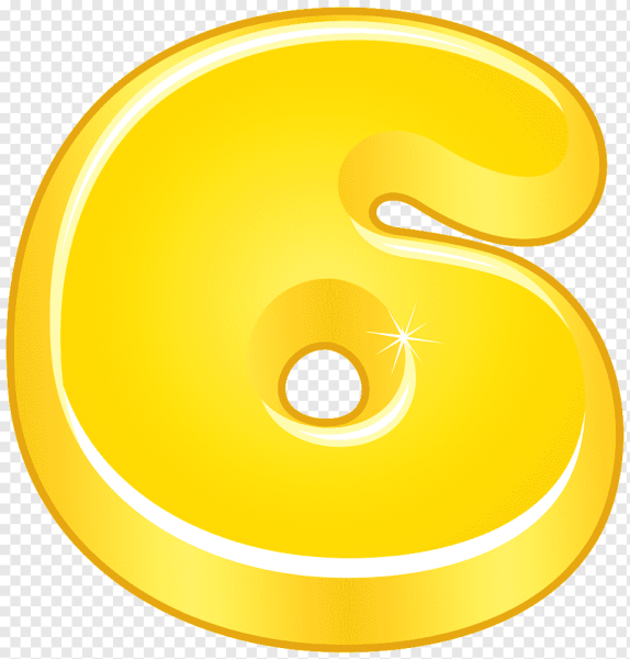 Цифры желтые