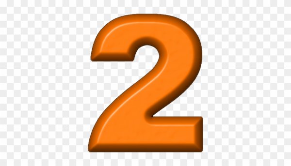 Цифры оранжевые