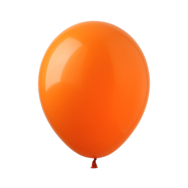 Оранжевый шар на белом фоне