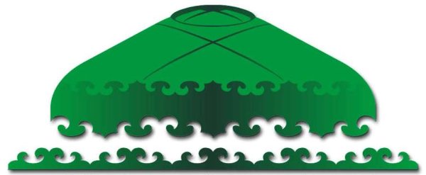 Башкирский узор на прозрачном фоне