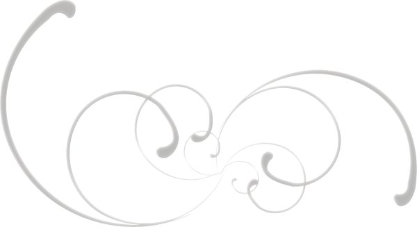 Белые вензеля на прозрачном фоне