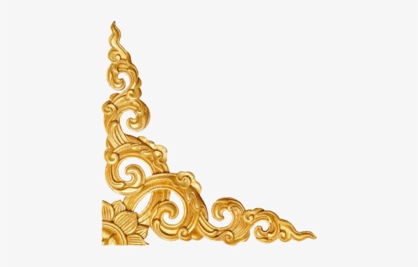 Угловой орнамент золотой