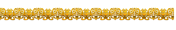 Золотой орнамент на прозрачной ленте