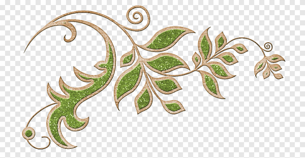 Лист с завитушками