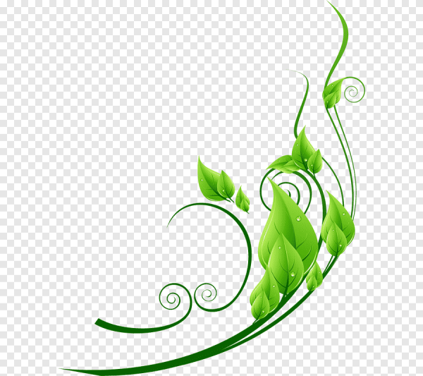 Угловые узоры зеленые