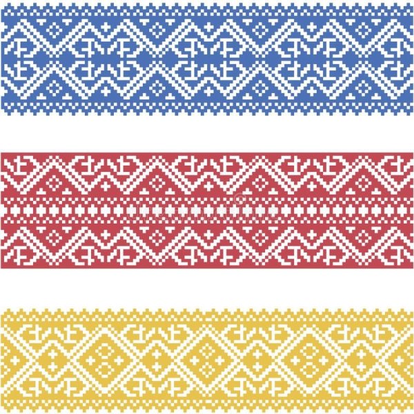 Украинский орнамент в полосе