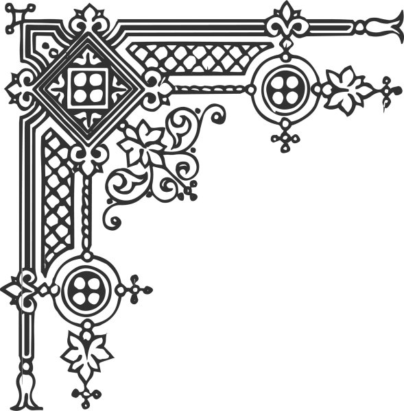 Готические узоры угловые