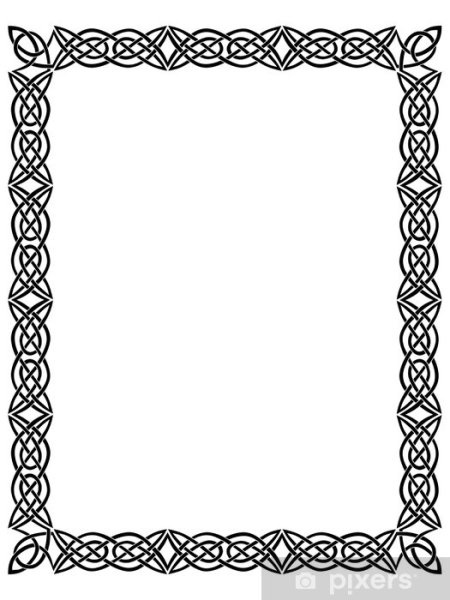 Кельтский узор рамка