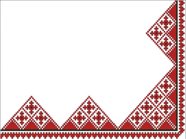 Чувашский узор рамка