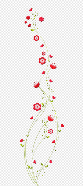 Вертикальный узор из цветов