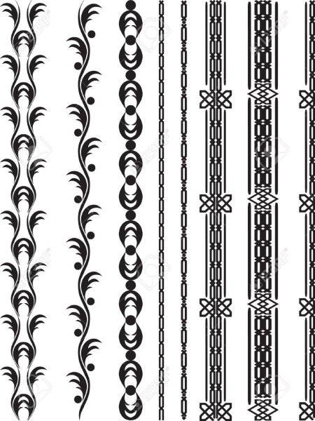 Декоративный узор в полосе