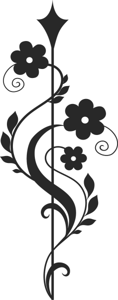 Красивый вертикальный орнамент