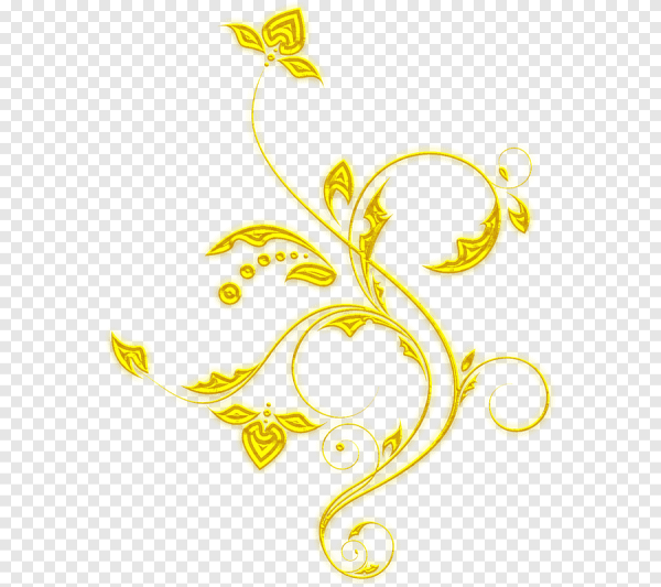 Желтый орнамент