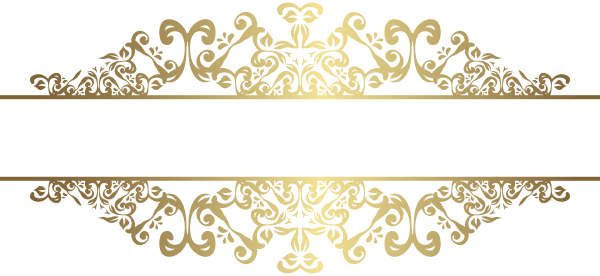 Золотой орнамент на прозрачном фоне