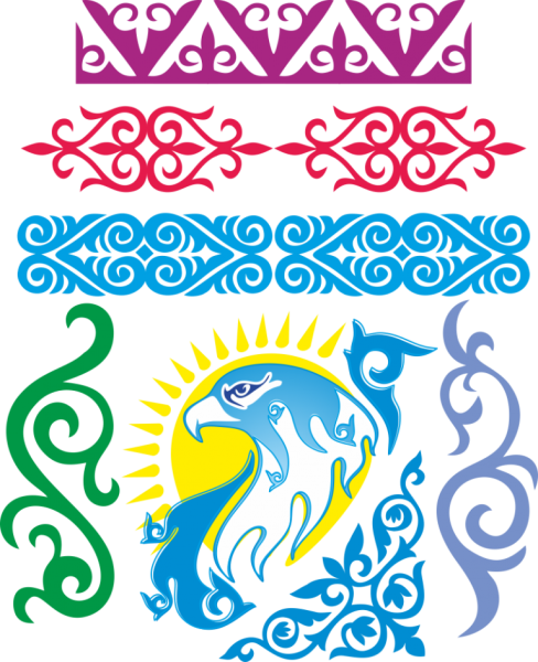 Зооморфные орнаменты казахские