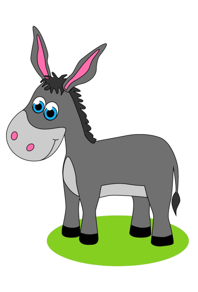 Ослик мультяшный