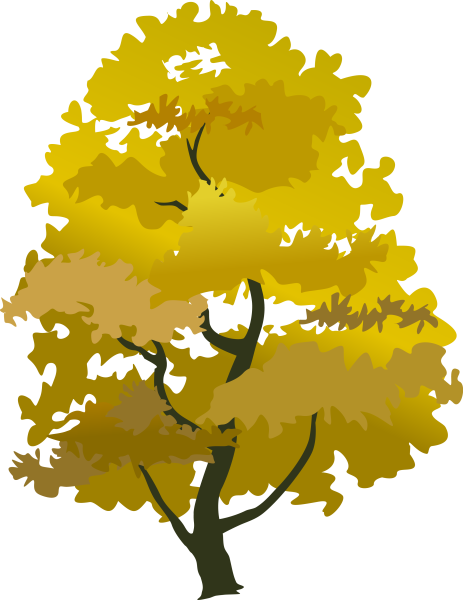 Векторное осеннее дерево