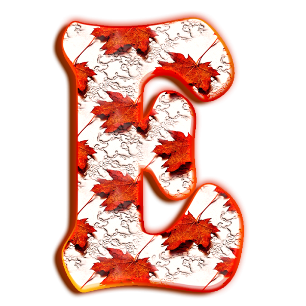 Осенние буквы русского алфавита