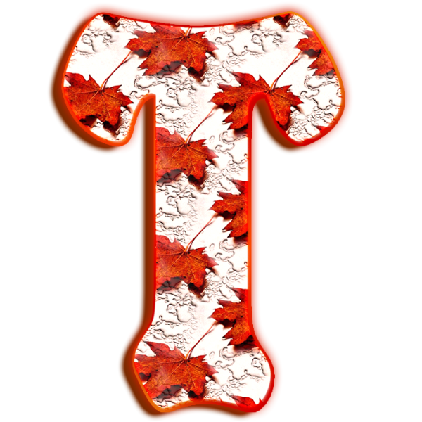 Осенние буквы русского алфавита