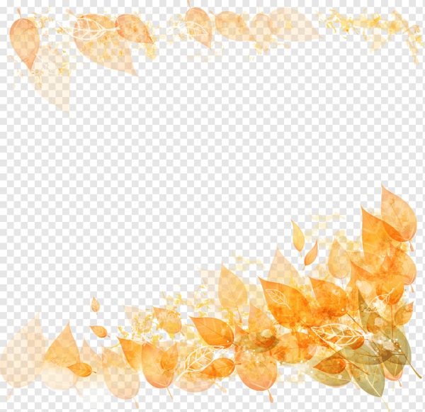 Акварельные осенние рамки