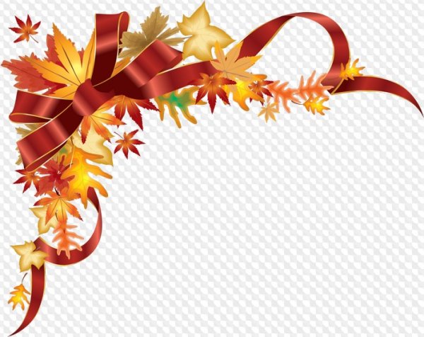 Рамки угловые осенние