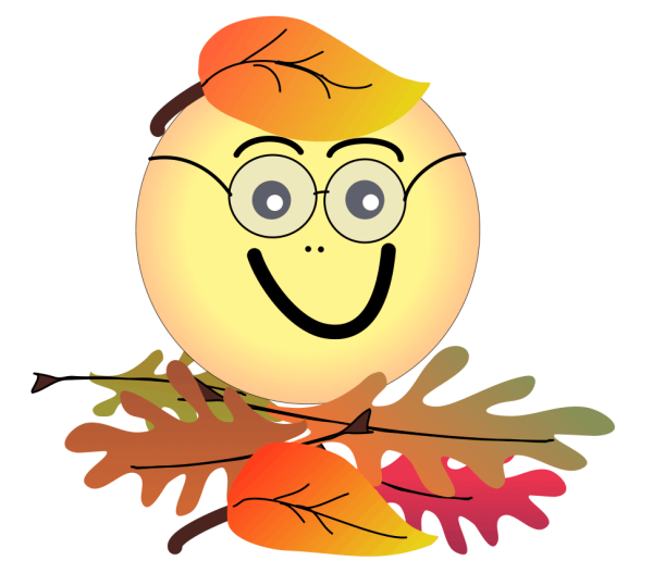 Осенние листики с глазками