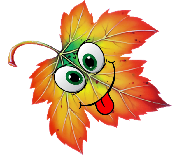 Осенние листья мультяшные