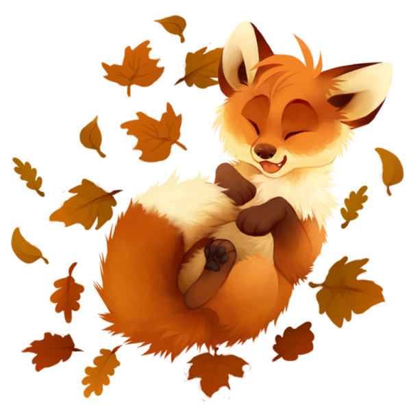 Лисенок на прозрачном фоне