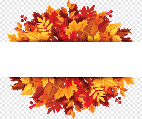 Рамка для заголовка осенняя