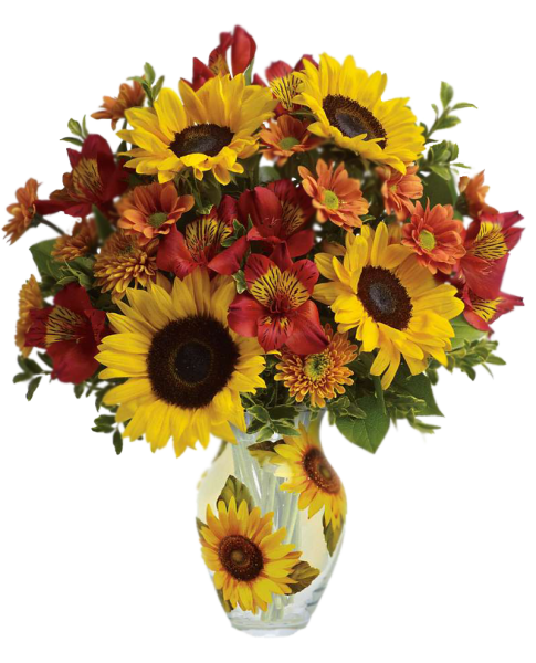 Композиция с подсолнухами