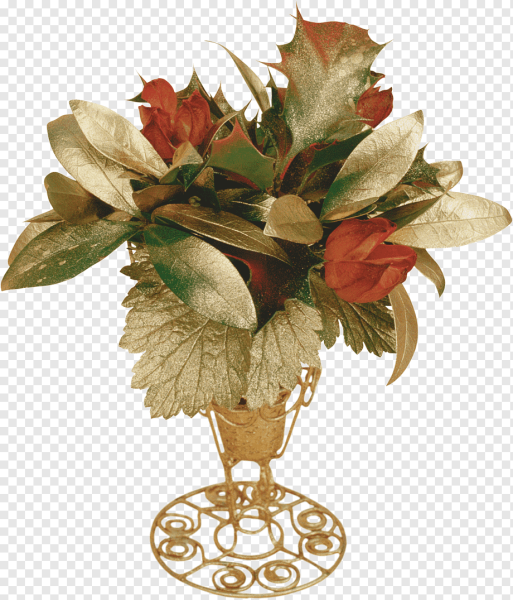 Осенний букет на прозрачном фоне