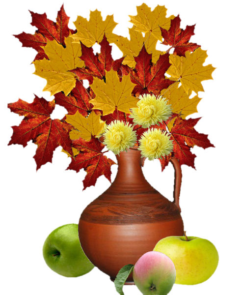 Осенние листья в вазе