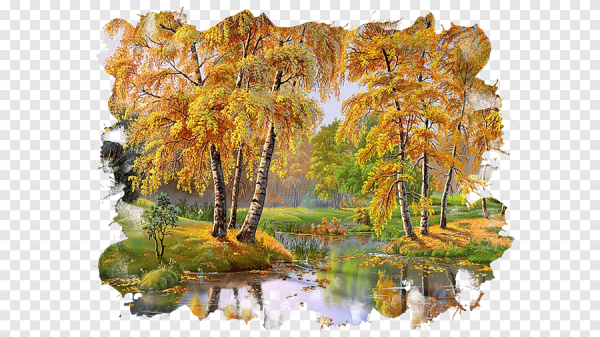 Пейзаж осень для детей