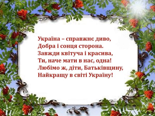 Рамка рябина