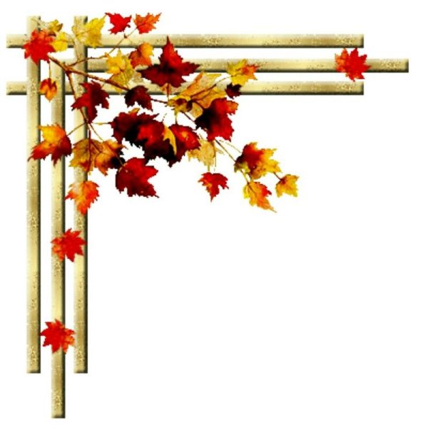 Осенняя рамка уголок