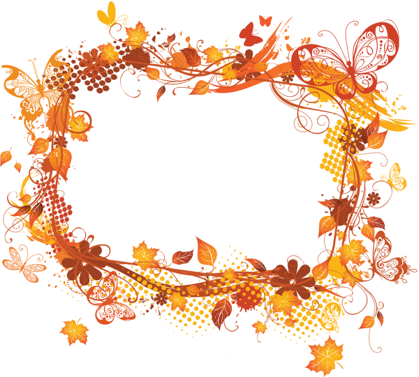 Рамка из осенних листьев