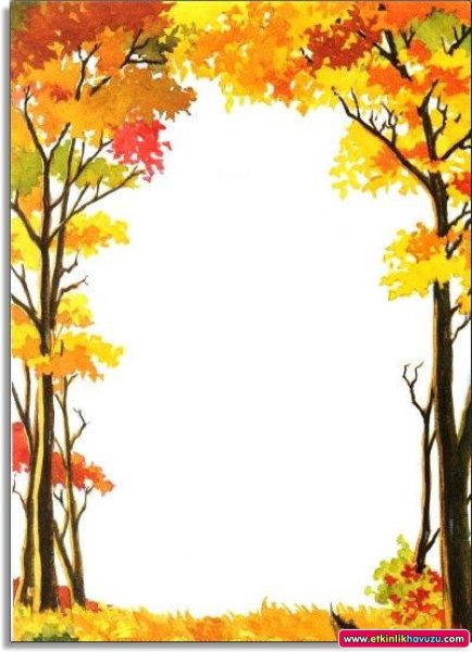 Осенняя рамка для текста