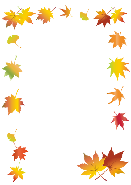 Осенние листья рамка