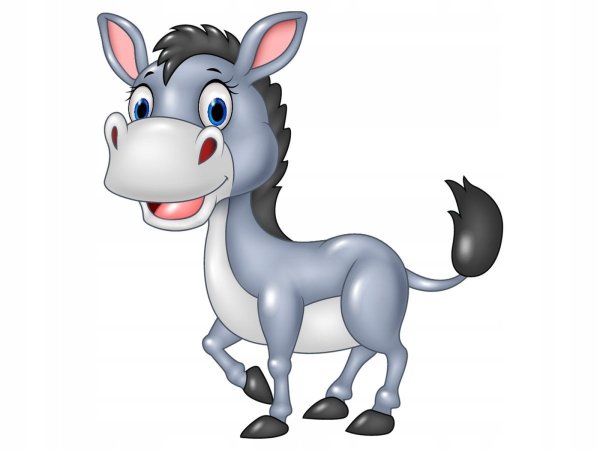 Ослик мультяшный