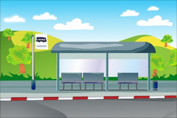 Автобусная остановка для детей