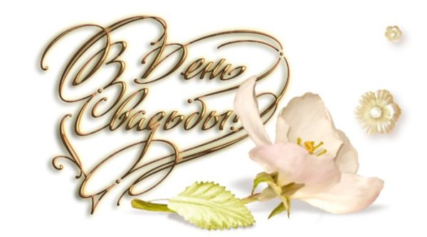 С днем свадьбы надпись на прозрачном фоне