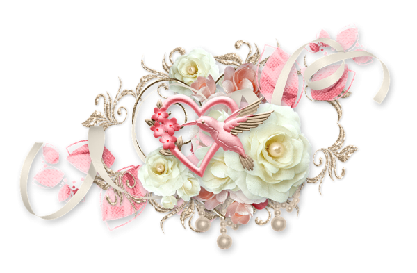 Свадебные атрибуты на прозрачном фоне