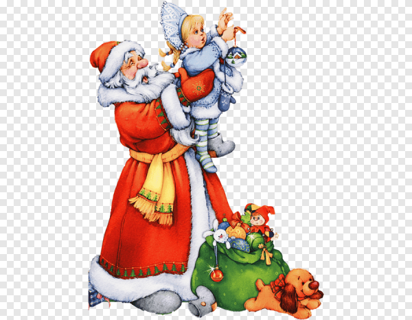 Дед Мороз и Снегурочка без фона
